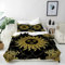 ANHOPE Retro Boho Sonne Mond Sterne Bettwäsche Set Weich Microfaser Bettbezüge mit Reißverschluss 3 Teilig Bettbezug 230x220 cm & 2 Kissenbezug 50x70 cm Ganzjahres Bettdeckenbezug Set