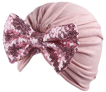 Dinnesis Cap Rohling Kopfbekleidung Hut Sequin Baby Headband Accessories Mütze feste Schleife Babypflege Sonnenschutzhut Baby (J, One Size)