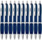 ZENSCRIBE® Ergonomische Kugelschreiber 20 Stück, Premium Kugelschreiber Set Hochwertig, Rutschfester Kulli für einfaches & weiches Schreiben, Blauschreibender Kugelschreiber Blau