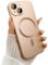 ankofave Magnetic case for iPhone 13 Phone Case for Women/Men, Matte Luxury Soft Metallic Luster Design with Camera Lens Protector, Compatible with Magsafe Case for iPhone 13 6.1-Champagne Gold