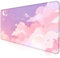 Joli tapis de bureau en forme de nuage, beau tapis de souris en caoutchouc antidérapant, convient pour femme et fille, décoration de bureau, 90 x 40 x 0,3 cm