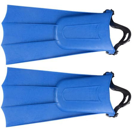 Aletas de entrenamiento para adultos – Aletas de natación portátiles de goma | Cómodo equipo de natación, aletas cortas con correa de tobillo ajustable para natación y esnórquel
