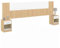 IDMarket - Tête de lit sur Pied avec chevets modulables SAPA pour lit 140, 160 ou 180 cm Bois et Blanc
