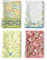 Arquiel 4er Set Geschirrtücher Weinlese Blume Küchentücher Blätter Dekorative 100% Baumwolle, 48 x 70 cm, Trockentücher Saugstarke Geschenk, Küche Dekoration