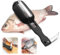 Outil de détartrage de poisson 2 en 1 avec couteau, couteau à filet, outil de nettoyage avec récipient à écailleur (noir)