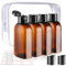 Decorniqu Travel Bottles for Toiletries 4pcs 100ml TSA Approved Travel Size Containers Travel Essentials Leakproof Travel Shampoo and Conditioner Bottles Empty Plastic Squeeze Bottles with Flip Cap