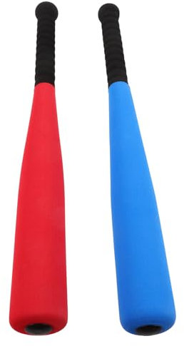 Kisangel 2 Stück Tragbarer Baseball Trainingsstock Tragbarer Schläger Für Baseball Verdicktes PVC Rohr Weicher Baseballschläger Kinder Baseballschläger Hochdichter Schwamm Eva