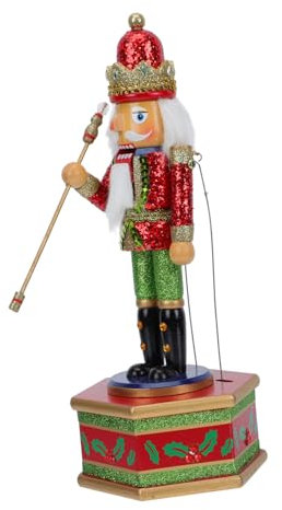 TINEASUR Coffret Musical De Noël Décoration Instrument De Musique Coffret Musical Casse-Noisette Cadeaux De Fête De Noël