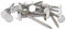 Lot de 250 clous en plastique UPVC 40 mm (blanc)
