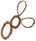 OUNONA Kaninchen-Rattan-Kranz osterkranz selber Machen Bastel-Osterkranz aus Holz Coffee
