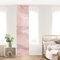 micasia Schiebegardine halbtransparent 60er Paneel Klett Steinoptik Textil lichtdurchlässig - Motiv Abstrakt Flächenvorhang rosa Wohnzimmer Schlafzimmer 2325 (60x250 cm - 1 St.)
