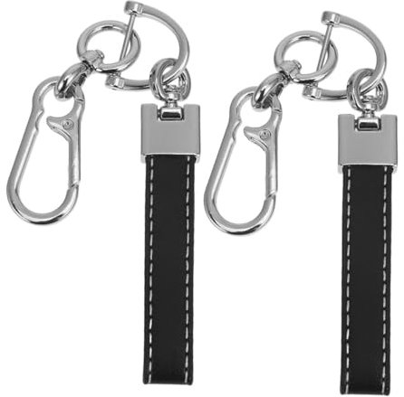 CHICAMPERA 2 pièces Porte Clés Voiture et PU Accessoire Vintage pour Hommes Décoration de Design Perte pour Trousseaux de Clés