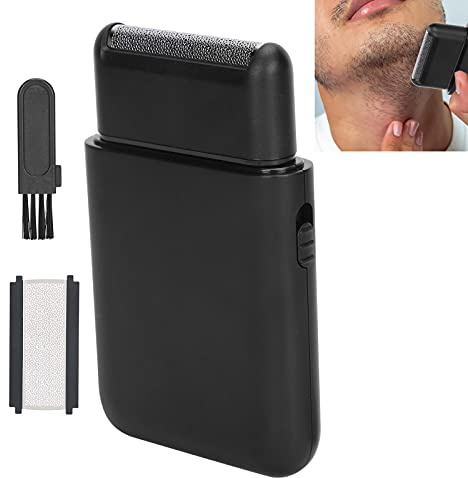 Tyenaza Electric Foil Rasierer, USB -Ladung Elektrischer Reisen tragbarer Männer Folie Rasierer Bart Trimmer für Heimreisen (schwarz)
