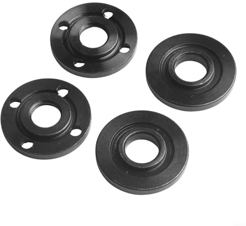 4 Stück M14 Winkelschleifer Metall Druckplatte Innen Außen Flansch Mutter Set für 125 150 180 230 mm Schleifer Schwarz 14 mm 20 mm Kompatible Ersatzteile