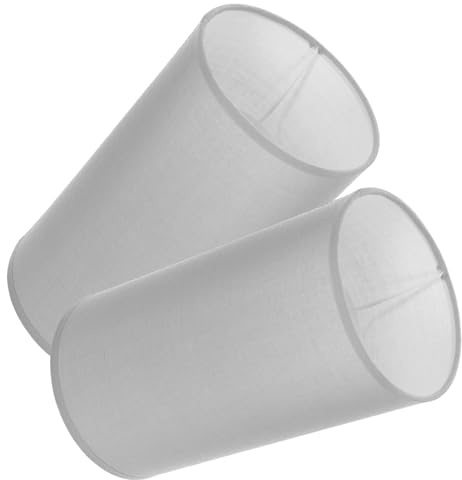 TOKIDNY Lampenschirme Lichtzubehör Zylindrische für Tischleuchten 2 Stück aus Stoff Einfach zu Verwenden und Pflegen für Wohnzimmer und Schlafzimmer