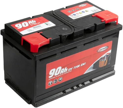 Batteria Auto 90AH 12V 720A polo positivo destro Cassetta L4 - Batteria auto polo positivo – 19 cm - Ricambio veicolo