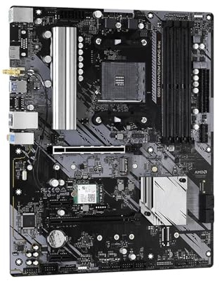 Placa Madre Fit For ASRock B550 Phantom Gaming 4/AC con chipset AMD AM4 y procesador Compatible Ryzen 7 5700x 3800x 4xDDR4 de 128 GB