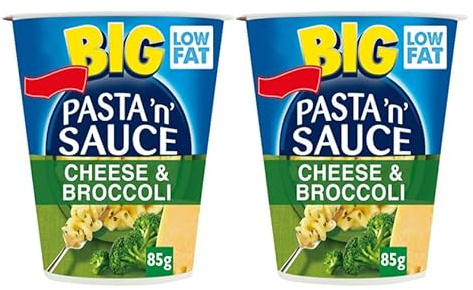 Pasta 'n' Sauce Big Cheese & Broccoli Instant Pot, Low Fat, Vegetarian, 85g,Pack Of 2