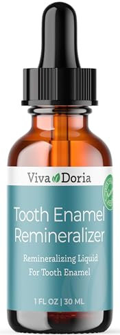 Viva Doria Émail dentaire liquide reminéralisant, protège l'émail des dents et aide à garder les gencives saines 30 ml