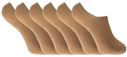 Sock Snob 6 Pack Ladies Anti Sweat Bamboo No Show Trainer Liner Socks | Low Profile Shoe Layer | Plant Based Fibre | Multi Pair Value Set | Moisture Managing Hosiery | Casual Footwear Accessory