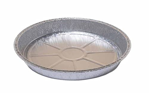 Cuki Expert - Vaschetta Tonda Alluminio - Teglie usa e getta alluminio - Teglie rotonde Alluminio - per forno tradizionale e microonde - Ø 28,9cm - H 4cm - 2210cc - 100pz