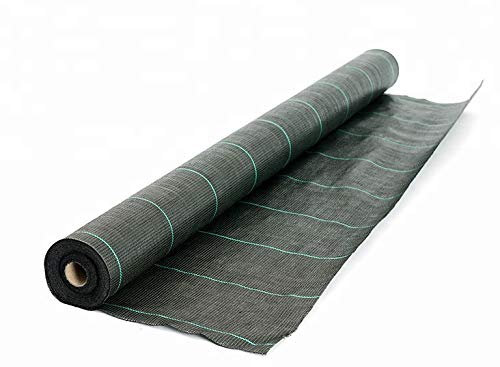130g/m2 Toile Bache de paillage tissée Anti-Mauvaises Herbes Largeur 3,3m Longueur 10m