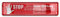 Metzler 3D Briefkasten Aufkleber -Bitte keine Werbung - 63 mm x 15 mm (Rot)