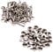 Trimming Shop Extra Long Double Cap Studs, Brass Tubular Rivets for Making Handbag, Dog Collar, DIY Leathercrafts, Shoes, Repair Clothing (9mm x 15mm, Silver, 50pcs)