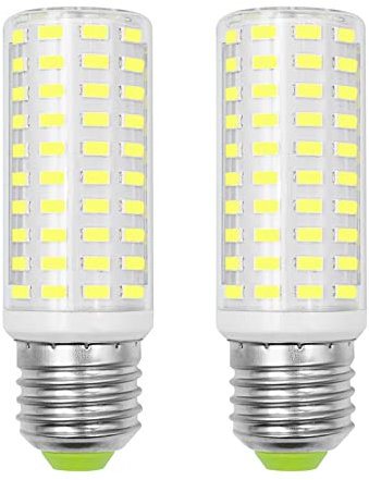 TZHILAN E27 10W LED Light Bulbs Super Bright, Equivalent 120W Chandelier Bulbs, Daylight White 6500K 1400LM Non-Dimmable 100-265V Medium Screw Base Bulbs Ceiling Fan Light Bulbs, Pack of 2