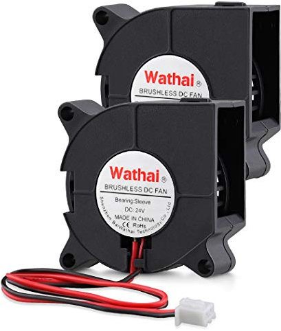 Wathai 40mm x 20mm DC Brushless Cooling Blower Fan 24V 2Pin 2 Pcs