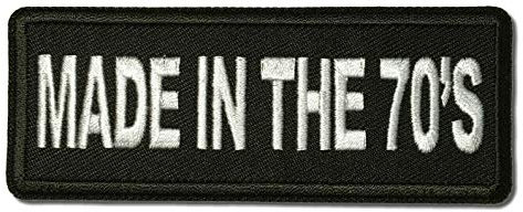 Embroidered Made in The 70s Iron on Patch