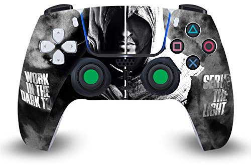 Head Case Designs Offizielle Zugelassen Assassin's Creed Haelfte Erbschaft Typographie Vinyl Frontplatte Haut Gaming Aufkleber Abziehbild kompatibel mit Sony Playstation 5 PS5 DualSense Controller