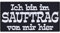 Bierliebhaber Aufnäher Ich bin im Sauftrag hier Aufbügler Bier Patch Trinker Bügelbilder zum annähen | Geschenk DIY Applikation für Jacke/Tasche/Shirt 90x45mm