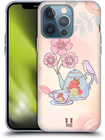 Head Case Designs Tee & Blumen Lieblicher Frühling Gelhülle [Militärischer Schutzgrad] Kompatibel Mit Apple iPhone 13 Pro Und Kompatibel Mit MagSafe