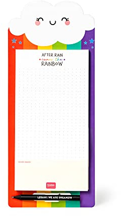 Legami Don't Forget – Bloc de notas magnético, 11 x 28 cm, Rainbow