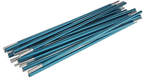 Harilla Zeltstange Teleskopstange Faltbar für Zeltplane, Aluminium Zeltstangen Ersatz, verstellbare Tarpstangen Zeltstangen Planenstangen für Outdoor Camping, Wandern, Markise, Blau 408 cm