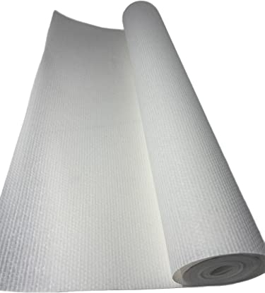 Vago-Tools Papel pintado de fibra de vidrio, 110 g/m², doble cadena, 25 m², 1 m x 25 m, color blanco