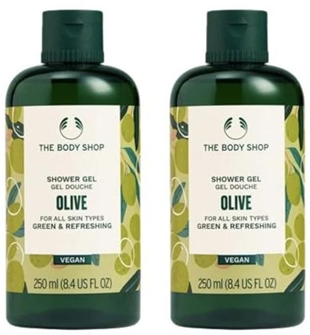 The Body Shop Vegan Olive Shower Gel 250ml x2 (Twin Pack)