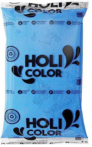 Holi Color Polvere - Sacchetto 1 kg - 9 Colori Diversi - Polvere Colorata per Feste Holi e Color Party.