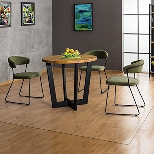 Bodenschutzmatte Transparent Teppich Stuhlmatte PVC - Home Office Stuhl/Tisch/Schreibtischunterlage, Schutz for Hartholzböden Eingang/Balkon/Küche, Schneidbar, 0,5 1 1,5 2 2,5 3 3,5 4 4,5 m lang