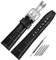 FOUUAAO Uhrenarmbänder für IWC Armband Echtes Leder Uhrenarmbänder 20mm 21mm 22mm Alligator Geprägte Ersatz Faltschließe Armbänder für IWC Portugieser für IWC Portofino Pilot'Watch Armband Original