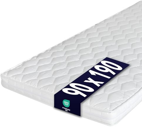 Ortho-Relax Kaltschaummatratze Wohnmobil 90x190 cm, 10 cm hoch, Matratzen für Wohnmobile, Camper Matratze, Schaummatratze Wohnwagen, Camping, orthopädisches Design