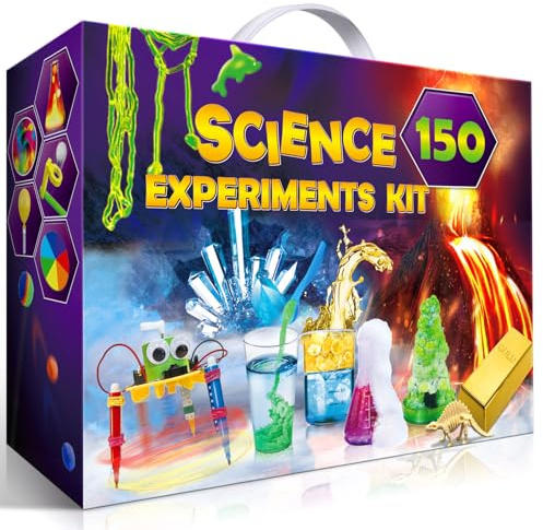 UNGLINGA 150 Experiments Science Kits for Kids, S.T.E.M Educational Project Toys for Boys Girls Birthday Gifts Ideas, Volcano, Chemistry Lab Tools Scientist Set