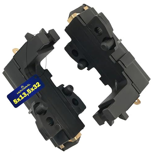 2 Piezas Escobillas Carbon para Motor Lavadora 5 x 13,5 x 32 mm 481236248004 C00194594 154070 215655 1236248004 ZN1500 50265479001 para Whirlpool para Electrolux para Aeg - MONTERAL