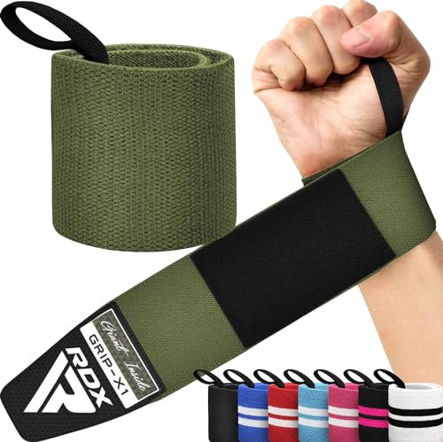 RDX Handgelenk Bandagen Fitness Kraftsport, Genehmigt IPL USPA, 45cm Gym Bandage Wrist Wraps Straps, Handgelenkstütze Handgelenksbandagen Krafttraining Weightlifting Zubehör Herren Damen Zughilfen