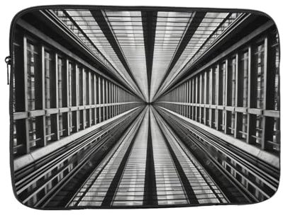 Symmetrical linear composition Laptop Sleeve Bag for Women, Shockproof Protective Laptop Case 10-17 inch, Lightweight Computer Cover Bag, ipad case