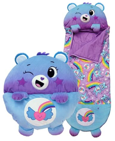 Happy Nappers Care Bears - Dream Bright Bear (Medium) - Plüsch Kuschelschlafsäcke für Kinder - Weiches & kuscheliges Material - Eine wunderbare Geschenkidee für Mädchen & Jungen