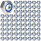 100 dadi M5, M5, in acciaio inox, autobloccanti, dadi M5, autobloccanti, dadi in acciaio inox (100)