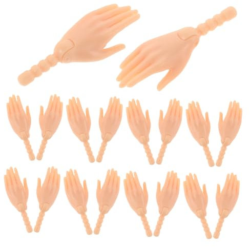 LALADEFIEE 10paare Pärchen Puppenhände Gelenkte Doll Hand-ersatzteile Hände Für Puppenherstellung Zubehör Für Bjd Puppen Detailgetreue Gestaltung Weiche Kunststoffmaterialien
