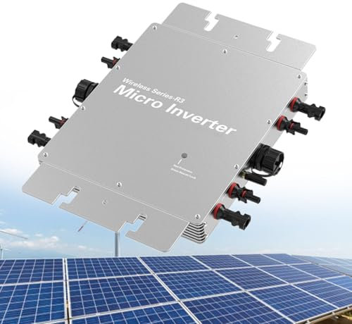 WEIMILOR Micro-onduleur Solaire MPPT 1200 W, 1400 W, 1600 W, 2000 W, 2400 W, 2800 W, contrôle étanche DC vers AC, Sortie sinusoïdale Pure, Micro-onduleur Solaire,1600W